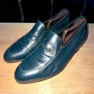 Florsheim Navy Leather Slip-On Loafers Men’s Size 8.5 EEE Model 89175 ED